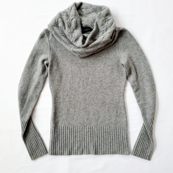 Banana Republic merino wool cashmere blend sweater grey Small - Picture 1 of 9